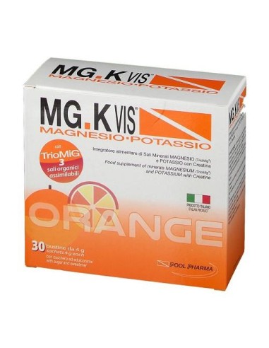 MGK VIS ORANGE INTEGRATORE MAGNESIO E POTASSIO GUSTO ARANCIA 30 BUSTINE