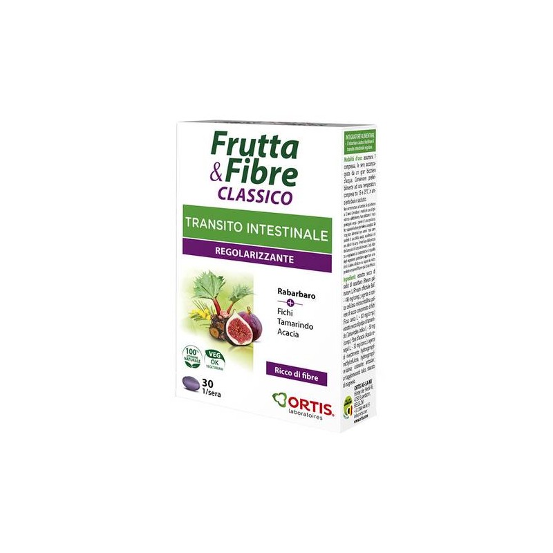 FRUTTA & FIBRE CLASSICO INTEGRATORE TRANSITO INTESTINALE 30CPR