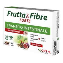 FRUTTA & FIBRE FORTE INTEGRATORE TRANSITO INTESTINALE 24 CUBETTI