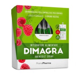 DIMAGRA AMINODIET DRINK INTEGRATORE EQUILIBRIO DEL PESO CORPOREO GUSTO LAMPONE 10 POUCH