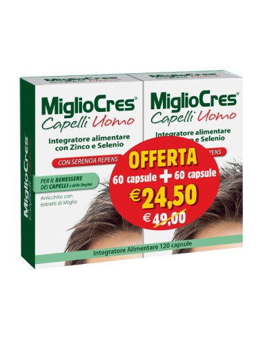 MIGLIOCRES UOMO 60+60 CAPSULE PROMO