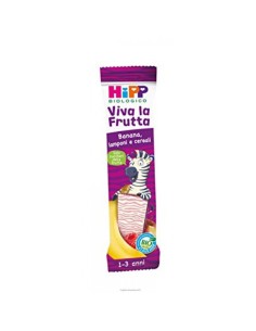 HIPP BIO BARRETTA ALLA FRUTTA BANANA/LAMPONI/CEREALI 23 G
