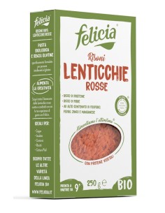 FELICIA BIO RISONI LENTICCHIE ROSSE 250 G