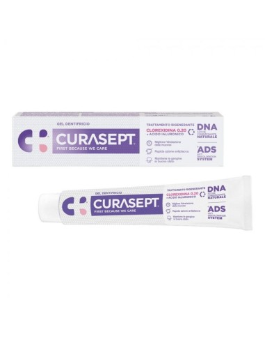 CURASEPT GEL DENTIFRICIO 0,20 ADS DNA TRATTAMENTO RIGENERANTE 75 ML