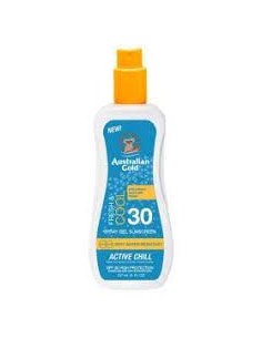 AUSTRALIAN GOLD BOTANICAL SPF 30 SPRAY GEL ACTIVE CHILL 237 ML