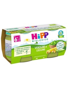 HIPP BIO OMOGENEIZZATO VERDURE/LEGUMI 2X80 G