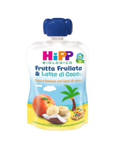 HIPP BIO FRUTTA FRULLATA&LATTE DI COCCO PESCA BANANA CON LATTE DI COCCO 90 G