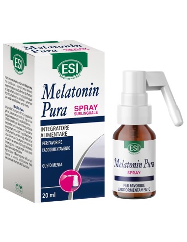 ESI MELATONIN PURA SPRAY SUBLINGUALE GUSTO MENTA 20 ML