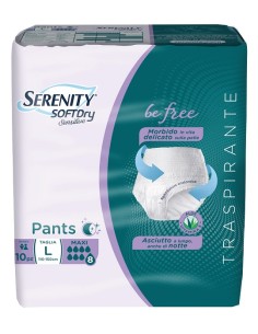 SERENITY PANTS SD SENSITIVE BE FREE MAXI L 10 PEZZI