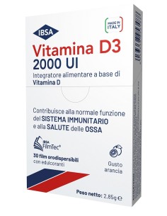 VITAMINA D3 IBSA 2000 UI 30 FILM ORODISPERSIBILI