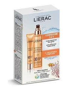 LIERAC SUNISSIME FLUIDO PROTETTIVO VISO SPF50 + LATTE PROTETTIVO CORPO SPF30