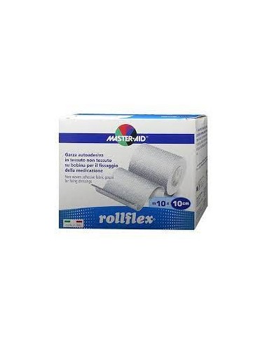 MASTER-AID ROLLFLEX GARZA AUTOADESIVA IN TESSUTO NON TESSUTO 10M X 10CM