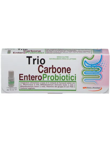 TRIOCARBONE ENTEROPROBIOTICI 7 FLACONCINI X 10 ML