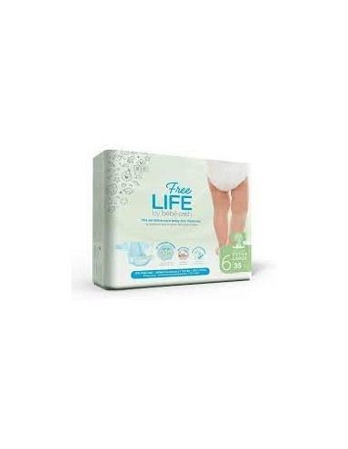FREELIFE BY BEBECASH XL TAGLIA 6 18 KG+ GIROVITA 47-64 CM 35 PEZZI