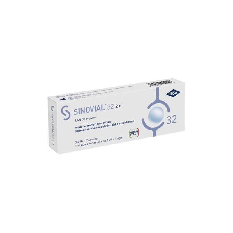 IBSA SINOVIAL FORTE 1,6% 32 mg/2 ml ACIDO IALURONICO SALE SODICO 1 SIRINGA PRERIEMPITA