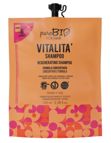 PUROBIO FOR HAIR SHAMPOO VITALITA' 100 ML