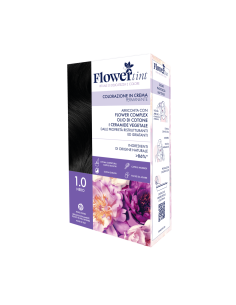 FLOWERTINT COLORAZIONE IN CREMA PERMANENTE 1,0 NERO