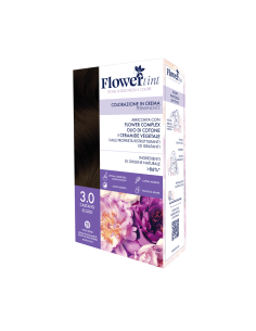 FLOWERTINT COLORAZIONE IN CREMA PERMANENTE 3,0 CASTANO SCURO