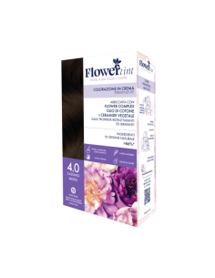 FLOWERTINT COLORAZIONE IN CREMA PERMANENTE 4,0 CASTANO MEDIO