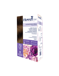 FLOWERTINT COLORAZIONE IN CREMA PERMANENTE 7,0 BIONDO MEDIO