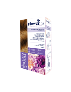 FLOWERTINT COLORAZIONE IN CREMA PERMANENTE 7,3 BIONDO MEDIO DORATO