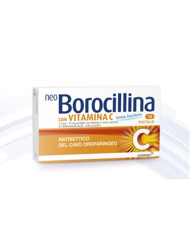 NEOBOROCILLINA 16 PASTIGLIE CON VITAMINA C SENZA ZUCCHERO