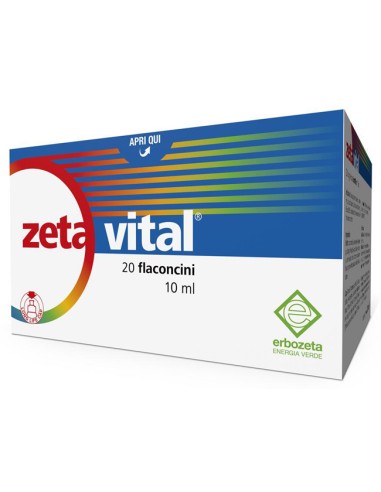ZETA VITAL INTEGRATORE ALIMENTARE IMMUNOSTIMOLANTE 20 FLACONCINI 10ml