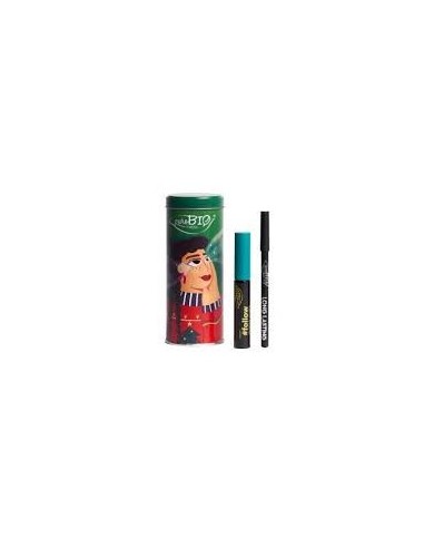 PUROBIO COSMETICS KIT MASCARA FOLLOW + LONG LASTING 01L