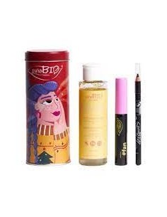 PUROBIO COSMETICS KIT MASCARA FAN + MATITA NERA + STRUCCANTE BIFASICO 100ML