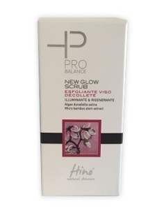 HINO NATURAL SKINCARE PRO BALANCE NEW GLOW SCRUB ESFOLIANTE VISO DECOLLETE 50 ML