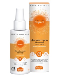 VOGLIADISOLE RESPECT OLIO SOLARE SPRAY ABBRONZANTE SPF20 150 ML