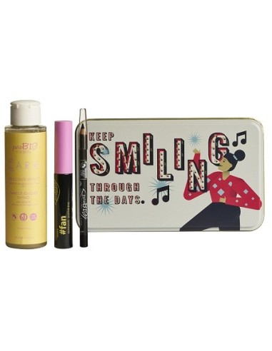 PUROBIO C SMILING BOX STRUCCANTE BIFASICO 100 ML + MASCARA FAN 8,01 ML + MATITA 01 1,1 G