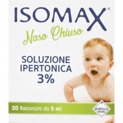 ISOMAX SOLUZIONE IPERTONICA 3% NASO CHIUSO 20 FLACONCINI DA 5 ML