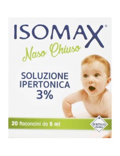 ISOMAX SOLUZIONE IPERTONICA 3% NASO CHIUSO 20 FLACONCINI DA 5 ML