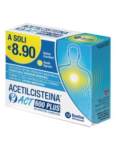 ACETILCISTEINA ACT 600 PLUS 12 BUSTINE GUSTO AGRUMI