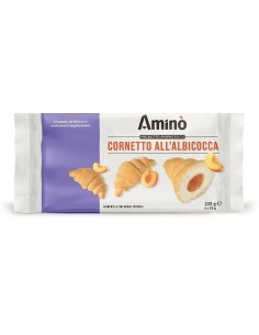 AMINO' CORNETTO IPOPROTEICO ALBICOCCA 4 PEZZI DA 55 G