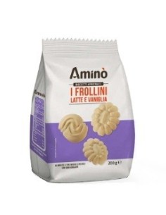 AMINO' BISCOTTI APROTEICI I FROLLINI LATTE E VANIGLIA 200 G