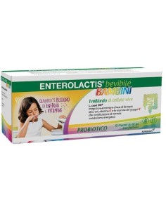 ENTEROLACTIS BEVIBILE BAMBINI 12 FLACONCINI X 10 ML