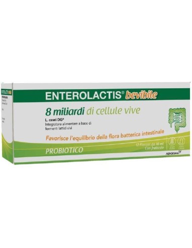 ENTEROLACTIS BEVIBILE 12 FLACONCINI X 10 ML