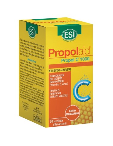 ESI PROPOLAID PROPOL C 1000 GUSTO MANDARINO 20 TAVOLETTE EFFERVESCENTI