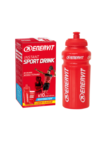 ENERVIT SPORT INSTANT SPORTDRINK PROMO 1 ASTUCCIO DA 10 BUSTINE + 1 BORRACCIA 500 ML