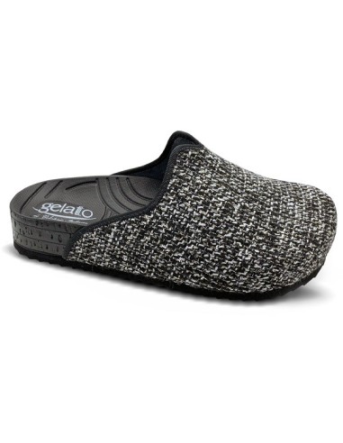 CIABATTA PUNTA CHIUSA GELATO WOODSTOCK SOFT TWEED NERO 39/40