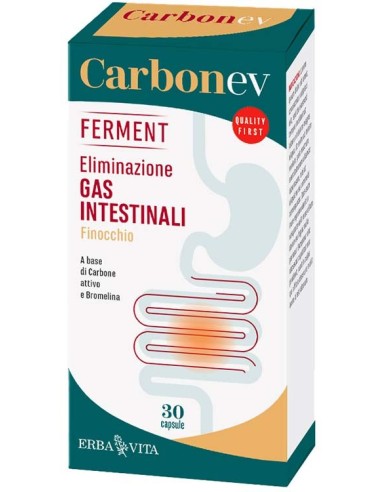 ERBA VITA CARBON EV FERMENT 30 CAPSULE