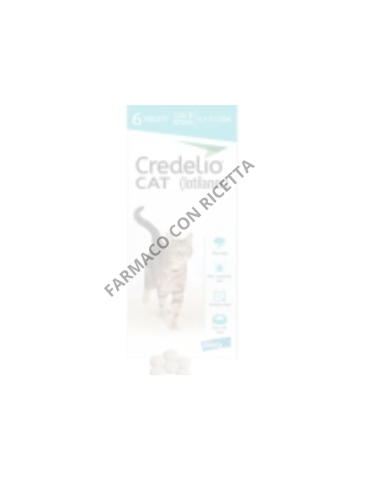 CREDELIO AZZURRO GATTI 48 mg 6 COMPRESSE MASTICABILI