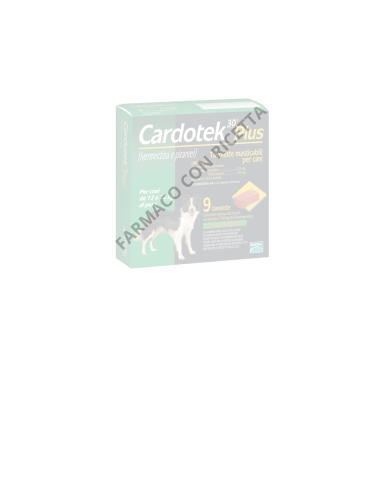 Cardotek Verde 30 Plus - 9 Tavolette per Cani 11-22 kg