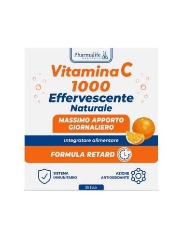 PHARMALIFE RESEARCH VITAMINA C 1000 EFFERVESCENTE NATURALE 30 STICK