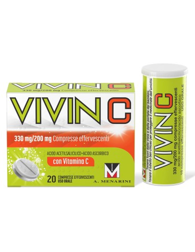 Vivin C 20 compresse effervescenti, con Vit C