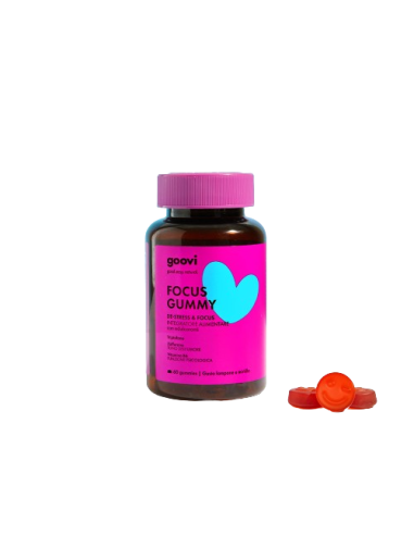 GOOVI De-Stress & Focus Gummies - 60 Caramelle Gommose - Concentrazione, Ashwagandha, Vitamine B