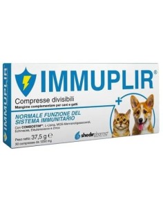 Shedir Pharma Immuplir Mangime Complementare Cani e Gatti, 30 Compresse