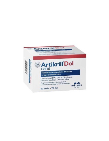 NBF Lanes Artikrill Dol Cane 60 Perle : Supporto Intensivo Dolore Articolare